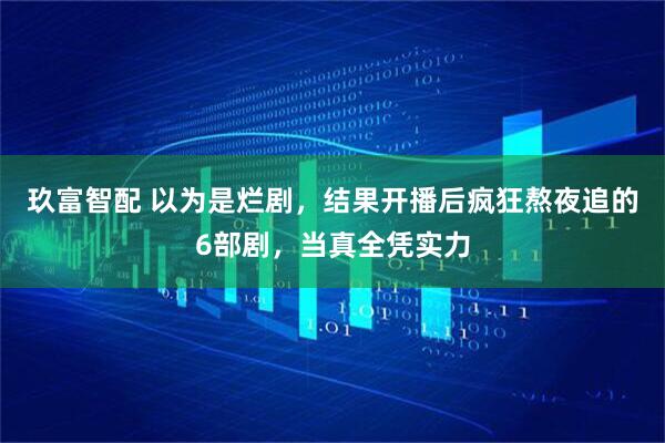 玖富智配 以为是烂剧,结果开播后疯狂熬夜追的6部剧,当真全凭实力